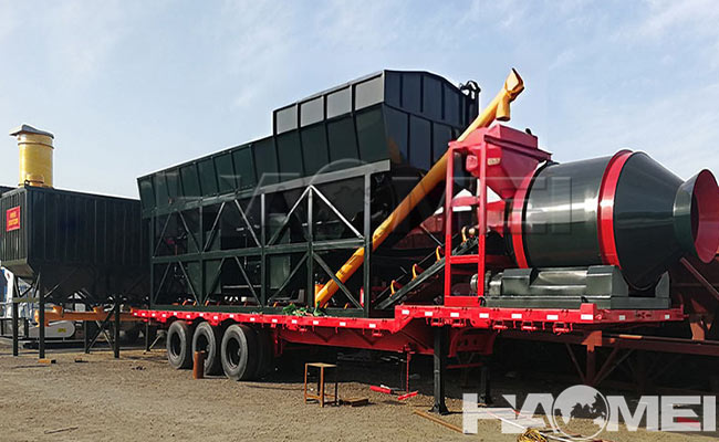 mobile concrete batching plant drum mixer type