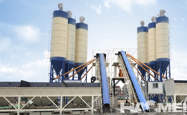 belt conveyor concrete batching plant