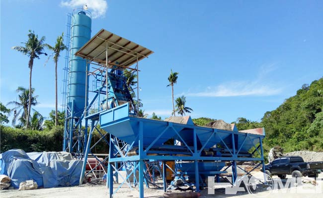 simple concrete batching plant